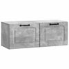 vidaXL Mobile Porta TV da Muro Grigio Cemento 78,5 x 31 x 30 cm