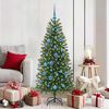 vidaXL Albero di Natale artificiale con 150 LED Verde 150 cm PE e PVC