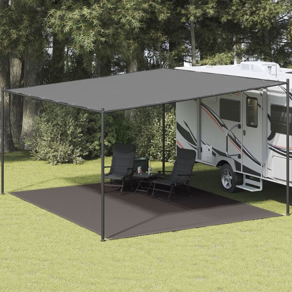 vidaXL Tappeto da Tenda 400x500 cm Grigio Antracite