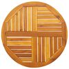 vidaXL Piano per Tavolo &Oslash;70x2 cm Rotondo in Legno Massello di Acacia