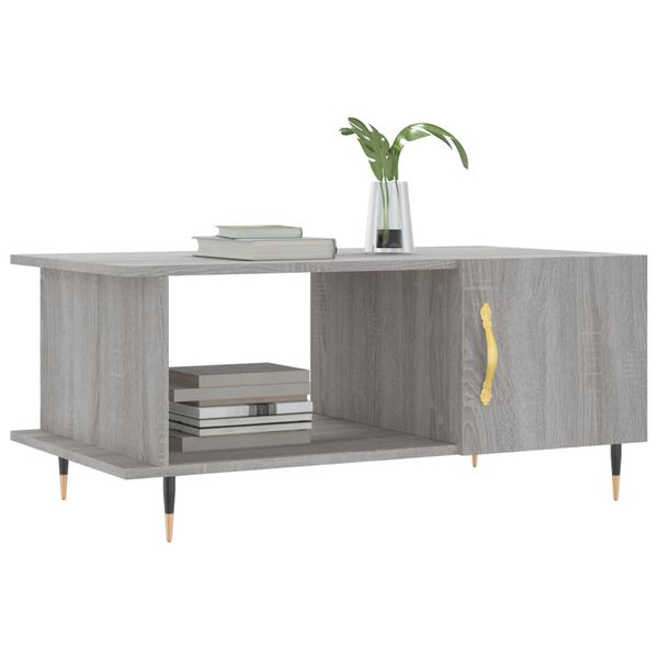 vidaXL Tavolino da Salotto Grigio Sonoma 90x50x40 cm Legno Multistrato