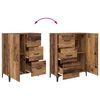 vidaXL Credenza Legno vecchio 69,5 x 34 x 180 cm Legno multistrato