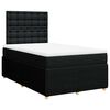 vidaXL Giroletto a Molle con Materasso Nero 120x190 cm in Tessuto