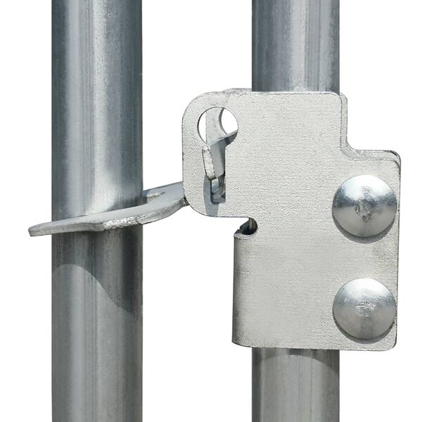 vidaXL Gabbia per Polli da Esterno in Acciaio Zincato 2x2x1,92 m