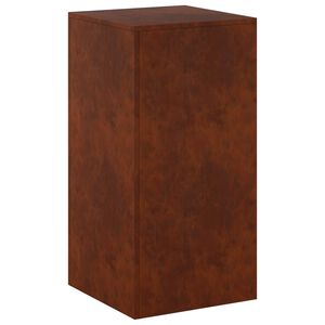 vidaXL Supporto per piante Ruggine 40 x 40 x 80 cm Acciaio Corten
