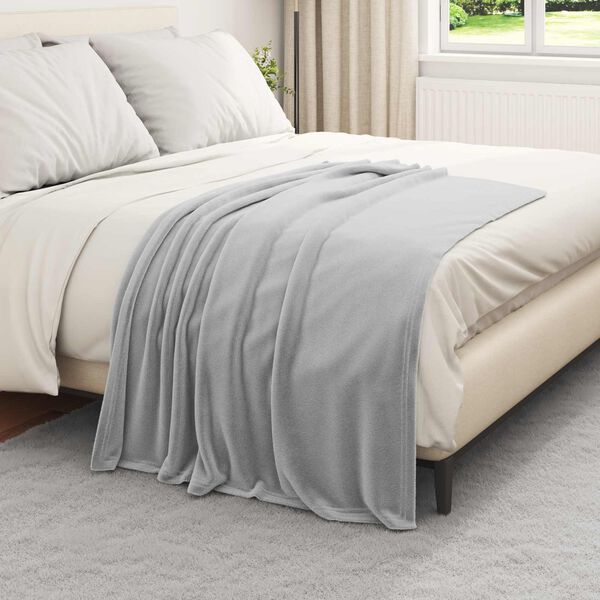 vidaXL Coperte da Pile 6 pcs Grigio 130 x 150 cm Panno