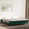 vidaXL Letto a Molle senza Materasso Verde Scuro 200x210 cm Velluto