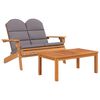 vidaXL Set Salotto da Giardino Adirondack 2pz Legno Massello di Acacia