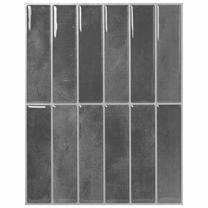 vidaXL Piastrella Rettangolare 10 pz Grigio 29 x 23 x 0,08 cm