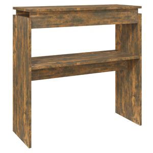 vidaXL Tavolino Consolle Rovere Fumo 80x30x80 cm in Legno Multistrato