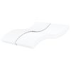 vidaXL Materasso in Schiuma Bianco 200x200 cm Durezza H2 H3