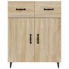 vidaXL Credenza Rovere Sonoma 69,5x34x90 cm in Legno Multistrato