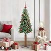 vidaXL Albero di Natale snodato con 150 LED con supporto Verde 150 cm