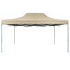 vidaXL Tenda Pieghevole Pop-Up 3x4,5 m Bianco Crema