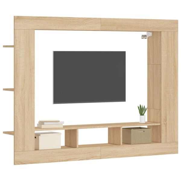 vidaXL Mobile Porta TV Rovere Sonoma 152x22x113cm in Legno Multistrato
