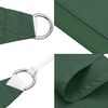 vidaXL Parasole a Vela Oxford Triangolare 5x5x6 m Verde Scuro