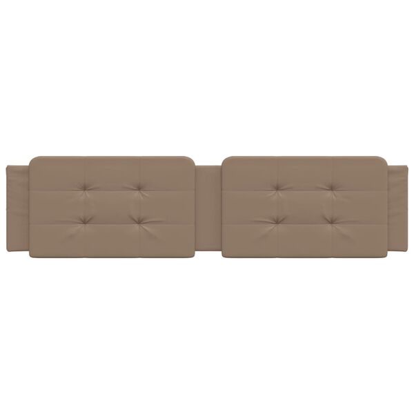 vidaXL Cuscino Testiera Zadar Cappuccino 200 cm in Similpelle