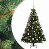 vidaXL Albero di Natale Artificiale con Palline 120 cm 150 LED