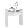 vidaXL Tavolino Consolle Bianco Lucido 78x30x80 cm Legno Multistrato