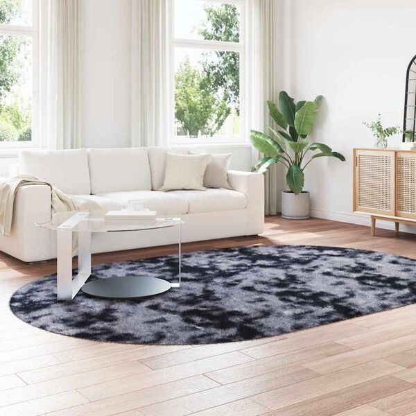 vidaXL Tappeto Shaggy a Pelo Lungo NAVARRA Grigio Scuro 300x200 cm