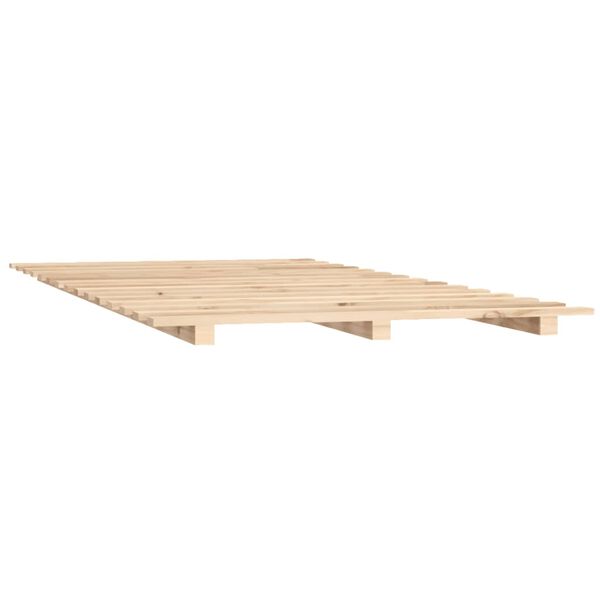 vidaXL Letto senza Materasso 140x190 cm in Legno Massello di Pino