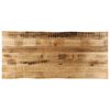 vidaXL Piano Tavolo Bordi Vivi 140x60x2,5 cm Legno di Mango Grezzo