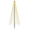 vidaXL Albero di Natale LED EKENAS 165 cm 270 LED Bianco caldo Ferro