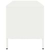 vidaXL Mobile TV Bianco 101,5x39x43,5 cm in Acciaio Laminato a Freddo