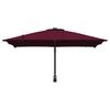 vidaXL Ombrello da giardino Rosso Bordeaux 248,5 x 247,5 x 160 cm