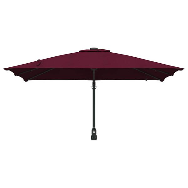 vidaXL Ombrello da giardino Rosso Bordeaux 248,5 x 247,5 x 160 cm