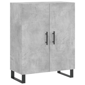 vidaXL Credenza Grigio Cemento 69,5x34x90 cm in Legno Multistrato
