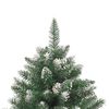 vidaXL Albero di Natale Artificiale con Base 240 cm PVC