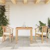 vidaXL Set da Pranzo per Giardino 3 pz in Legno Massello di Teak
