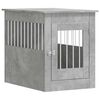 vidaXL Gabbia Cani Arredamento Grigio Cemento 55x80x68cm Multistrato