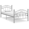 vidaXL Giroletto Grigio in Metallo 90x200 cm