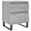 vidaXL Comodino Grigio Sonoma 40x35x50 cm in Legno Multistrato