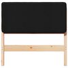 vidaXL Testiera imbottita Marrone e Nero 80 cm Pino massello