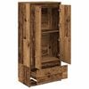 vidaXL Armadio con Cassetto Legno Antico 55,5x34x119,5 cm Truciolato
