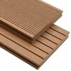 vidaXL Pavimento da Deck 6 pcs Teak riciclato WPC