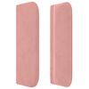 vidaXL Testiera ad Orecchio Rosa 83x16x78/88 cm in Velluto