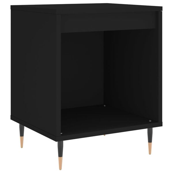 vidaXL Comodini 2pz Neri 40x35x50 cm in Legno Multistrato