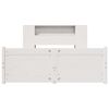 vidaXL Letto Libreria senza Materasso Bianco 160x200 cm Legno di Pino