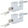 vidaXL Lucchetto 2 pz Argento Acciaio