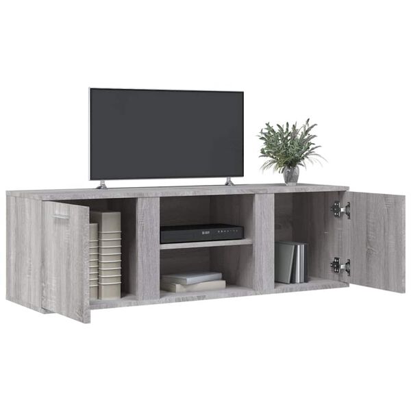 vidaXL Mobile Porta TV Grigio Sonoma 120x34x37 cm in Legno Multistrato