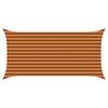 vidaXL Vela da ombra solare Arancione e Marrone 4 x 2 m