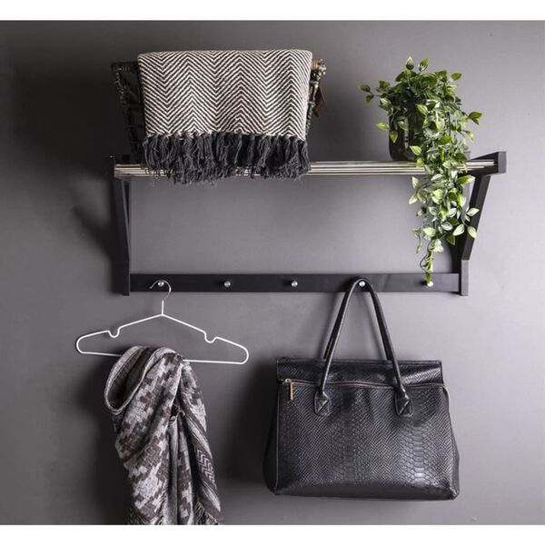 House Nordic Cappelliera Kaia in Metallo Nero