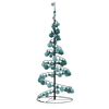 vidaXL Albero di Natale a LED con Palline 80 LED Bianco Caldo 120 cm