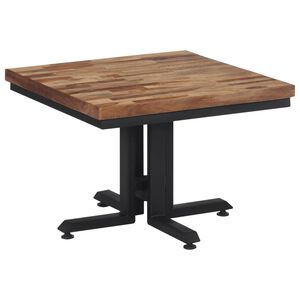 vidaXL Tavolino da Salotto 55x55x40cm Massello Teak di Recupero