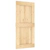 vidaXL Porta Scorrevole con Set Hardware 95x210 cm Legno Massello Pino