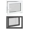 vidaXL Finestra seminterrato a ribalta e scorrimento RISOR 80 x 50 cm